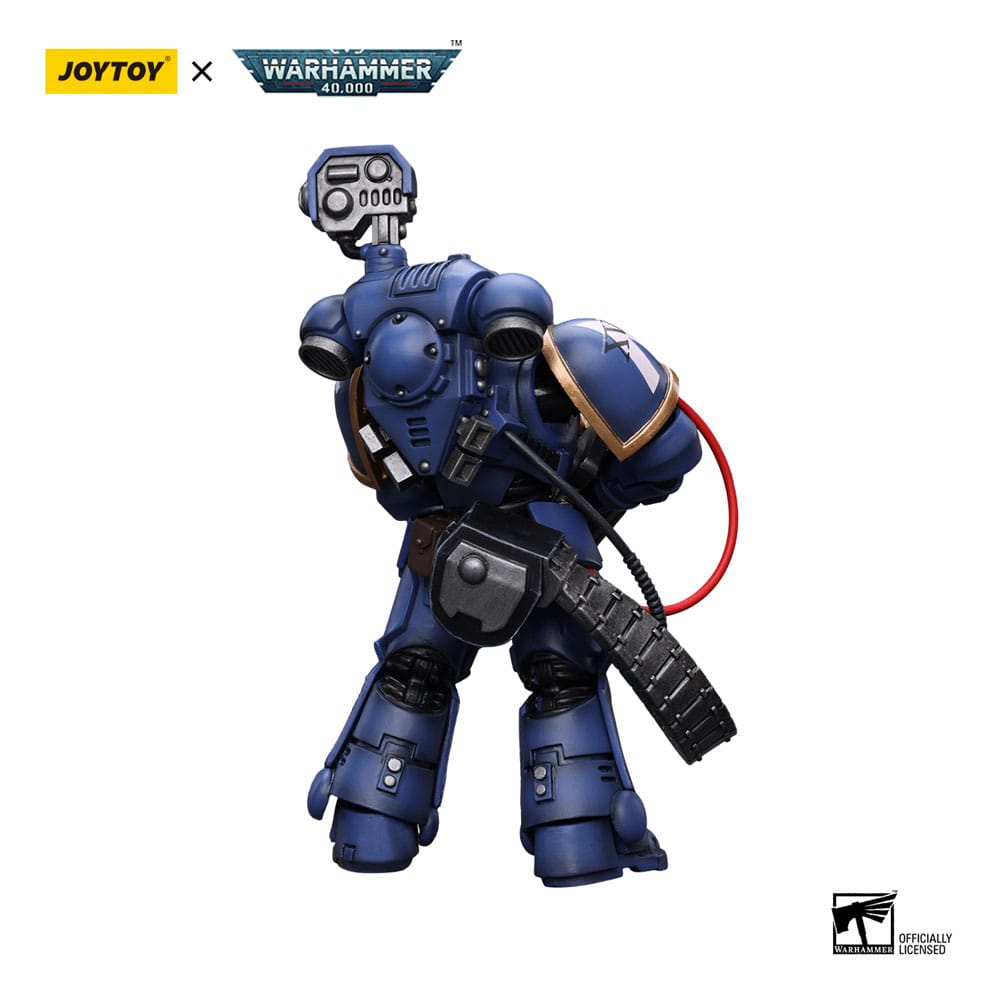 Warhammer 40k Actionfigur 1/18 Ultramarines Desolation Marine with Castellan Launcher (Superfrag) 12 cm Image 2