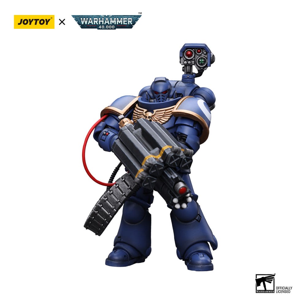 Warhammer 40k Actionfigur 1/18 Ultramarines Desolation Marine with Castellan Launcher (Superfrag) 12 cm Image 3
