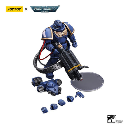 Warhammer 40k Actionfigur 1/18 Ultramarines Desolation Marine with Castellan Launcher (Superfrag) 12 cm Image 5