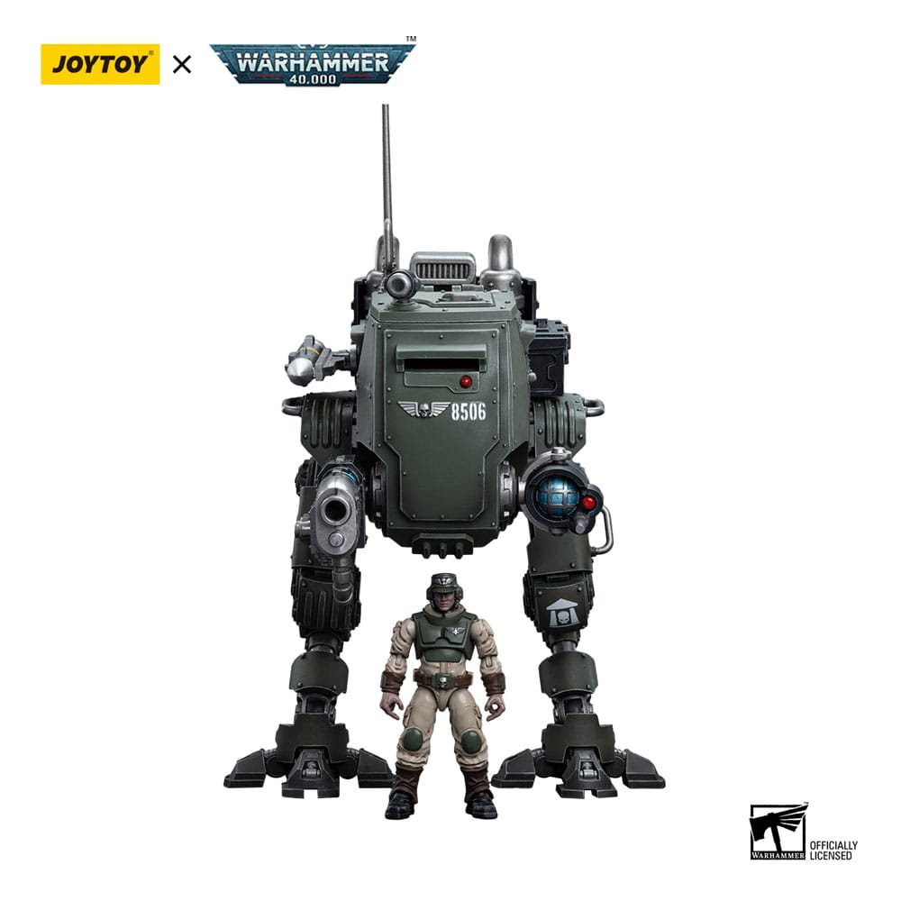 Warhammer 40k Actionfigur 1/18 Astra Militarum Cadian Armoured Sentinel 12 cm Image 1
