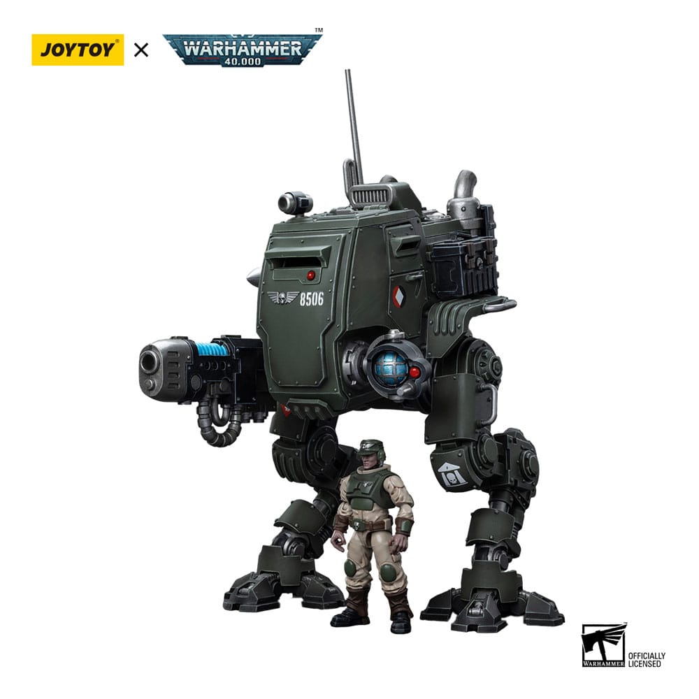 Warhammer 40k Actionfigur 1/18 Astra Militarum Cadian Armoured Sentinel 12 cm Image 3