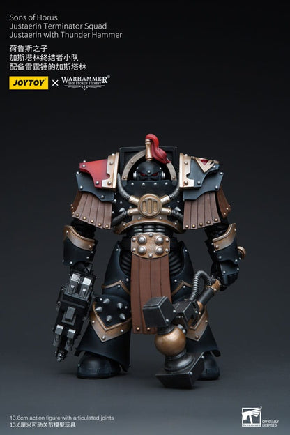 Warhammer The Horus Heresy Actionfigur 1/18 Sons of Horus Justaerin Terminator Squad Justaerin with Thunder Hammer 12 cm Image 1