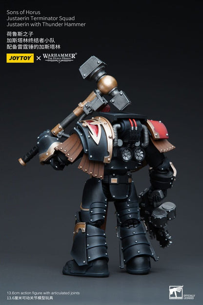 Warhammer The Horus Heresy Actionfigur 1/18 Sons of Horus Justaerin Terminator Squad Justaerin with Thunder Hammer 12 cm Image 3