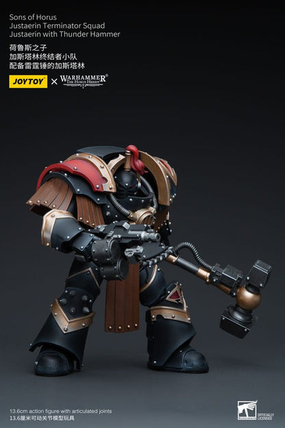 Warhammer The Horus Heresy Actionfigur 1/18 Sons of Horus Justaerin Terminator Squad Justaerin with Thunder Hammer 12 cm Image 4