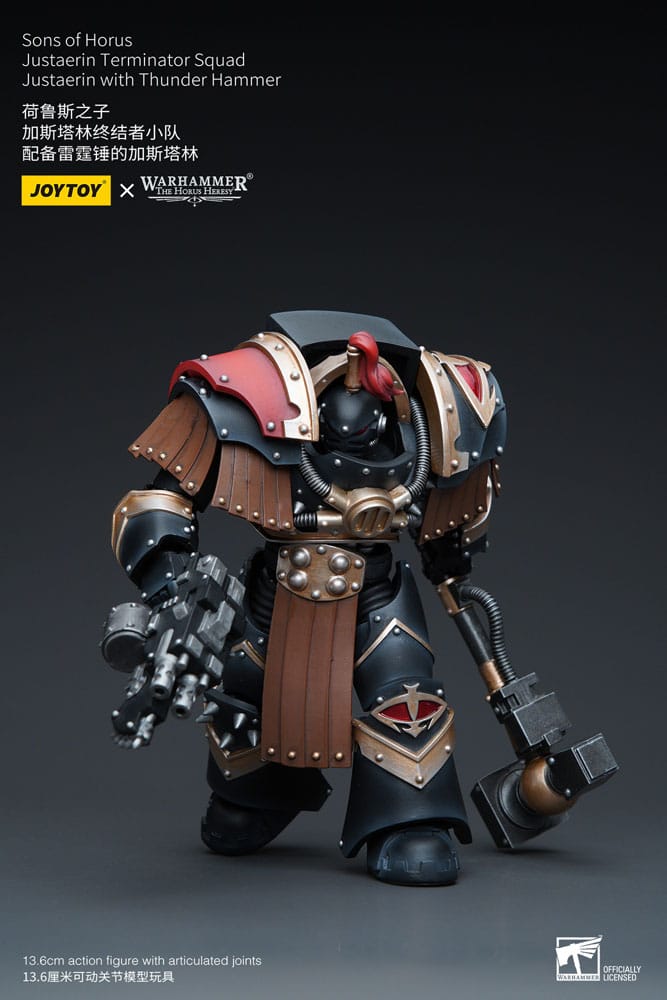 Warhammer The Horus Heresy Actionfigur 1/18 Sons of Horus Justaerin Terminator Squad Justaerin with Thunder Hammer 12 cm Image 5