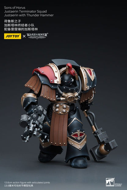 Warhammer The Horus Heresy Actionfigur 1/18 Sons of Horus Justaerin Terminator Squad Justaerin with Thunder Hammer 12 cm Image 5