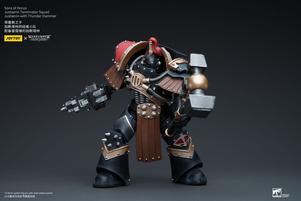 Warhammer The Horus Heresy Actionfigur 1/18 Sons of Horus Justaerin Terminator Squad Justaerin with Thunder Hammer 12 cm Image 7