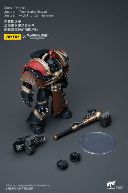 Warhammer The Horus Heresy Actionfigur 1/18 Sons of Horus Justaerin Terminator Squad Justaerin with Thunder Hammer 12 cm Image 8