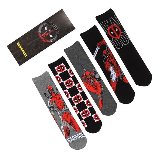 Marvel Socken 5er-Pack Deadpool S-M Image