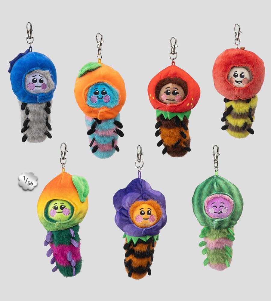 Wooly Bear and Friends Plüsch-Schlüsselanhänger S1 7 cm Blind Box Display (6) Image 1