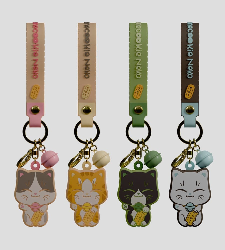 Manecookie Neko Silikon-Schlüsselanhänger S1 13 cm Blind Box Display (8) Image 1