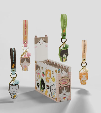 Manecookie Neko Silikon-Schlüsselanhänger S1 13 cm Blind Box Display (8) Image 7