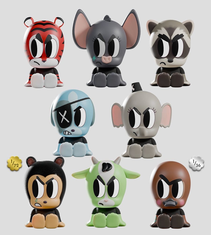 Tiny Shiny Hiney Peakers Minifiguren S2 Badasses 7 cm Blind Box Display (6) Image 1