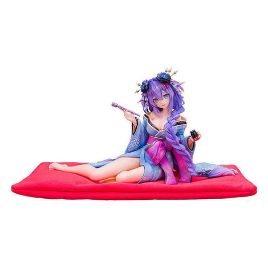 Neptunia x Senran Kagura Statue 1/7 Purple Heart Kimono Ver. 13 cm Image 1