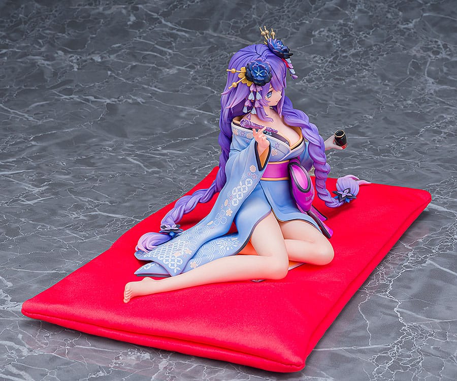Neptunia x Senran Kagura Statue 1/7 Purple Heart Kimono Ver. 13 cm Image 3