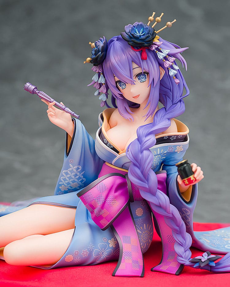Neptunia x Senran Kagura Statue 1/7 Purple Heart Kimono Ver. 13 cm Image 6