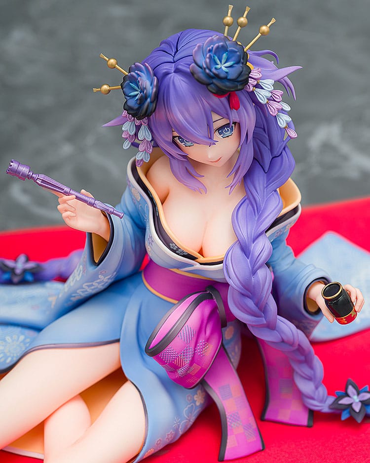Neptunia x Senran Kagura Statue 1/7 Purple Heart Kimono Ver. 13 cm Image 7