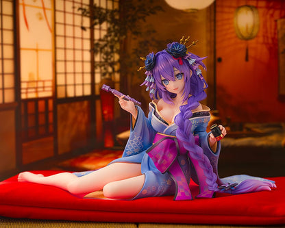 Neptunia x Senran Kagura Statue 1/7 Purple Heart Kimono Ver. 13 cm Image 10