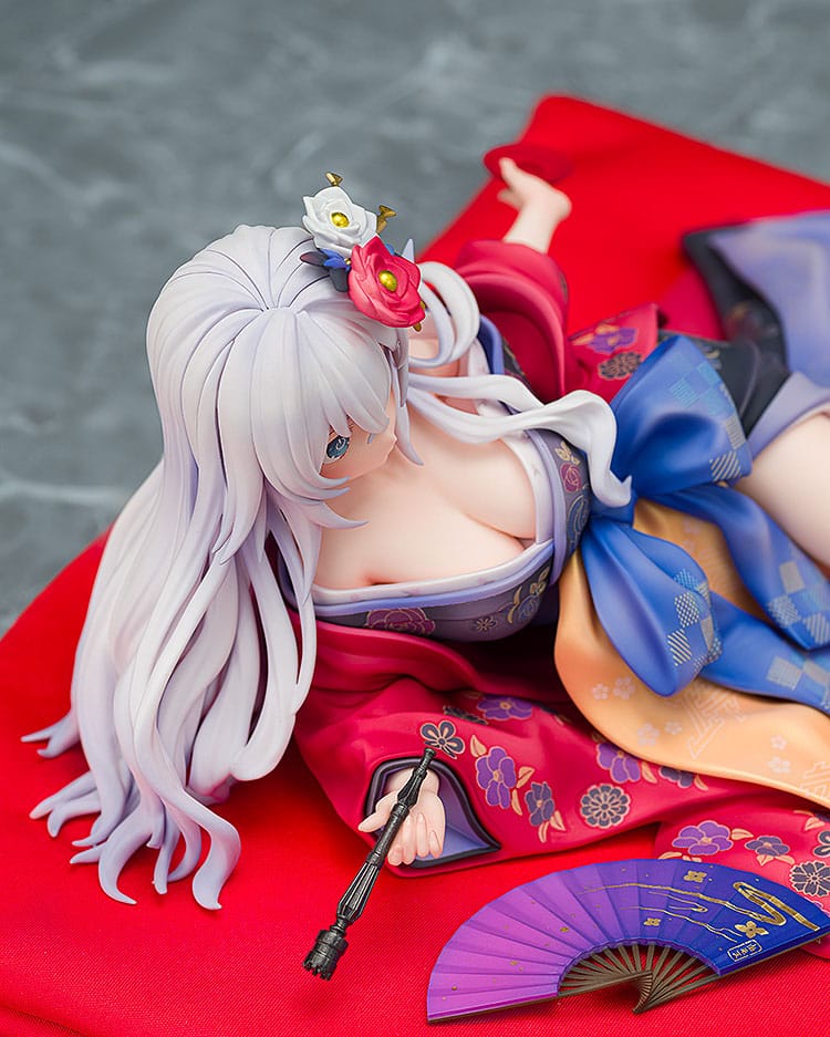 Neptunia x Senran Kagura Statue 1/7 Black Heart Kimono Ver. 10 cm Image 7