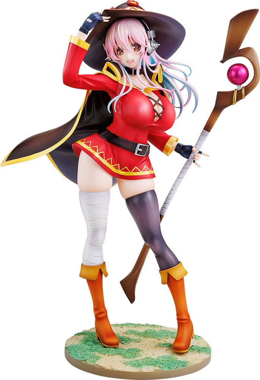 Super Sonico x Konosuba PVC Statue 1/7 Super Sonico Megumin collaboration Ver. 25 cm Image 1