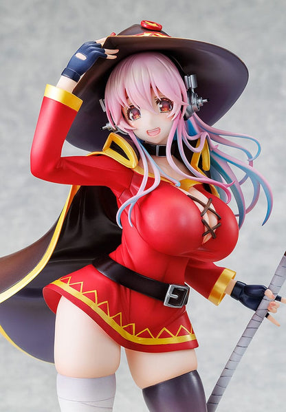 Super Sonico x Konosuba PVC Statue 1/7 Super Sonico Megumin collaboration Ver. 25 cm Image 7