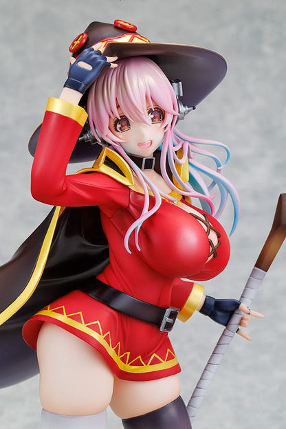 Super Sonico x Konosuba PVC Statue 1/7 Super Sonico Megumin collaboration Ver. 25 cm Image 8