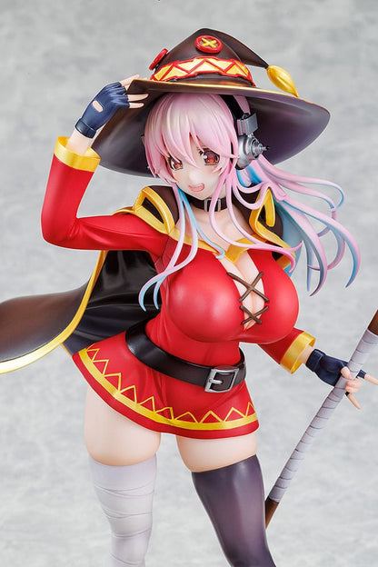 Super Sonico x Konosuba PVC Statue 1/7 Super Sonico Megumin collaboration Ver. 25 cm Image 9