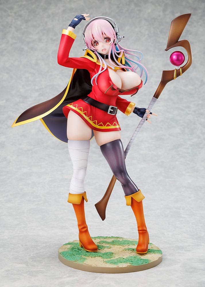 Super Sonico x Konosuba PVC Statue 1/7 Super Sonico Megumin collaboration Ver. 25 cm Image 10