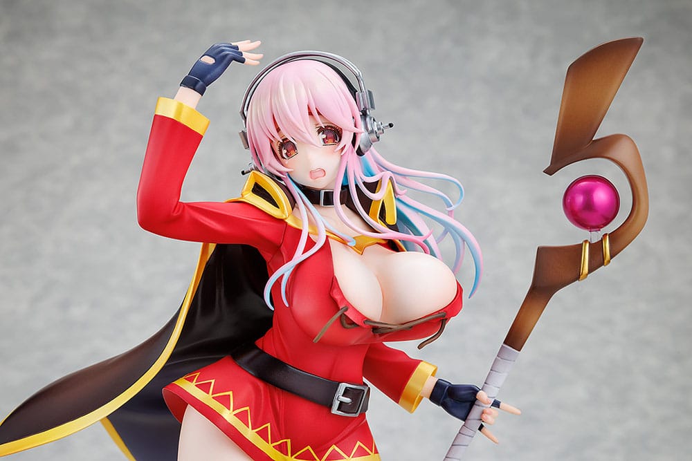 Super Sonico x Konosuba PVC Statue 1/7 Super Sonico Megumin collaboration Ver. 25 cm Image 12