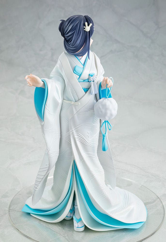 Rascal Does Not Dream of a Bunny Girl Senpai Statue 1/7 Mai Sakurajima White Kimono Ver. 23 cm Image 4