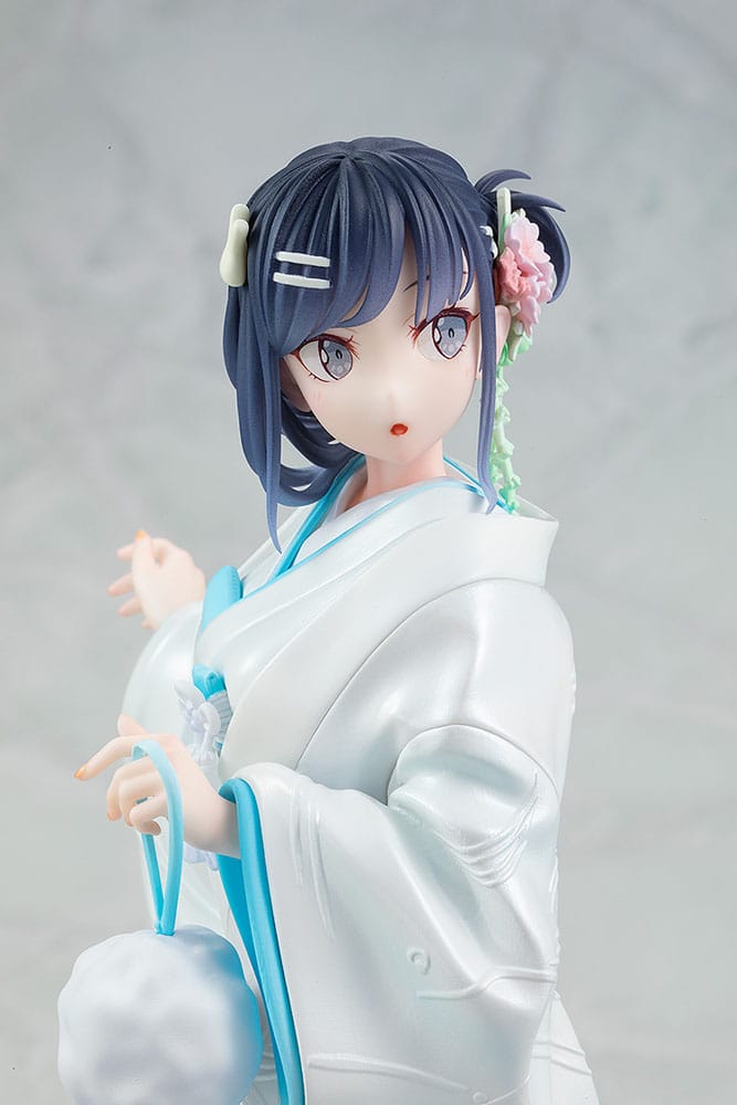 Rascal Does Not Dream of a Bunny Girl Senpai Statue 1/7 Mai Sakurajima White Kimono Ver. 23 cm Image 9