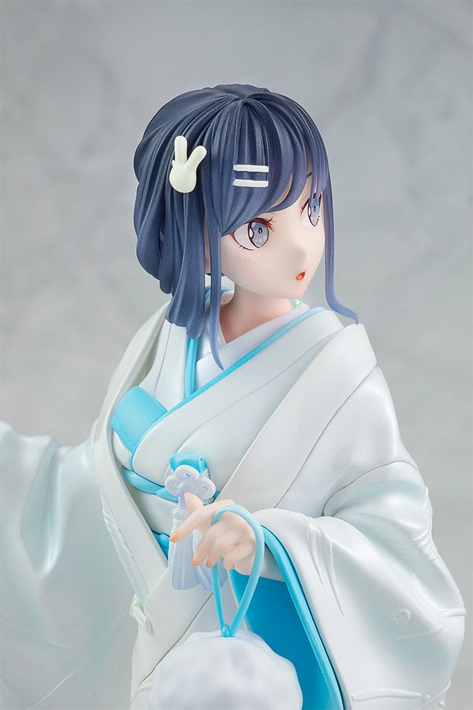Rascal Does Not Dream of a Bunny Girl Senpai Statue 1/7 Mai Sakurajima White Kimono Ver. 23 cm Image 10