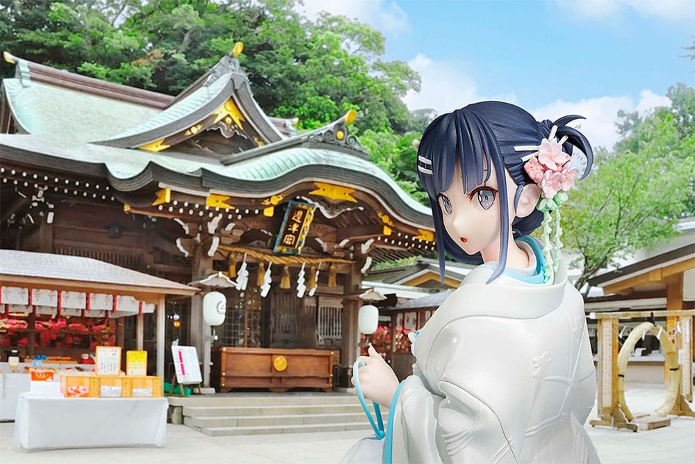 Rascal Does Not Dream of a Bunny Girl Senpai Statue 1/7 Mai Sakurajima White Kimono Ver. 23 cm Image 12