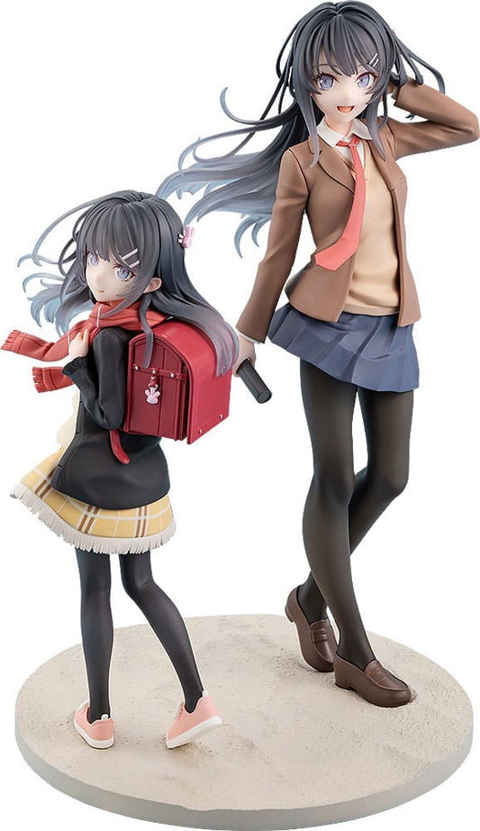 Rascal Does Not Dream of a Knapsack Kid PVC Statue Mai Sakurajima High School Graduation Ver. & Knapsack Kid 19 cm Image 1