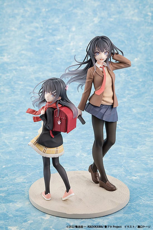 Rascal Does Not Dream of a Knapsack Kid PVC Statue Mai Sakurajima High School Graduation Ver. & Knapsack Kid 19 cm Image 2
