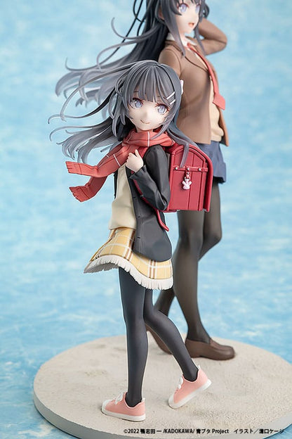 Rascal Does Not Dream of a Knapsack Kid PVC Statue Mai Sakurajima High School Graduation Ver. & Knapsack Kid 19 cm Image 5