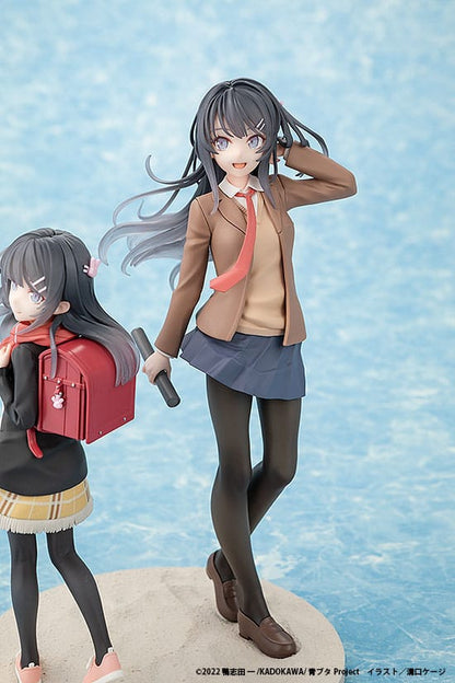 Rascal Does Not Dream of a Knapsack Kid PVC Statue Mai Sakurajima High School Graduation Ver. & Knapsack Kid 19 cm Image 6