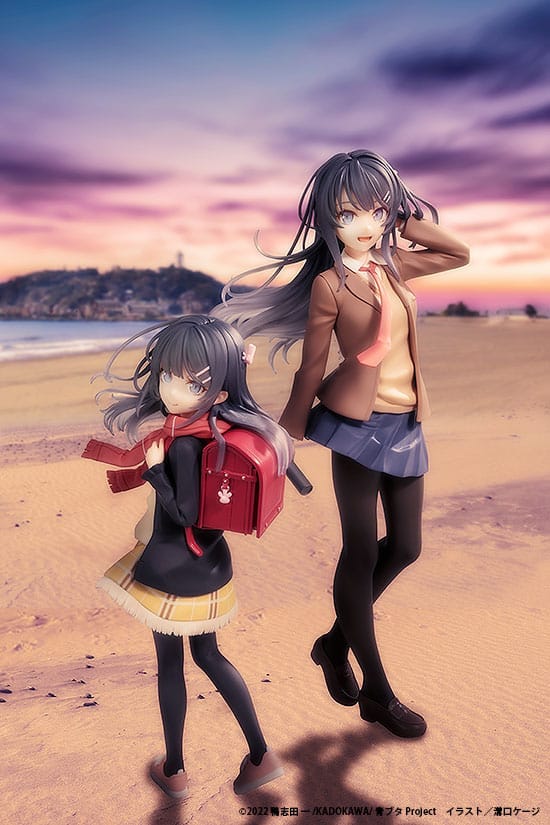 Rascal Does Not Dream of a Knapsack Kid PVC Statue Mai Sakurajima High School Graduation Ver. & Knapsack Kid 19 cm Image 12