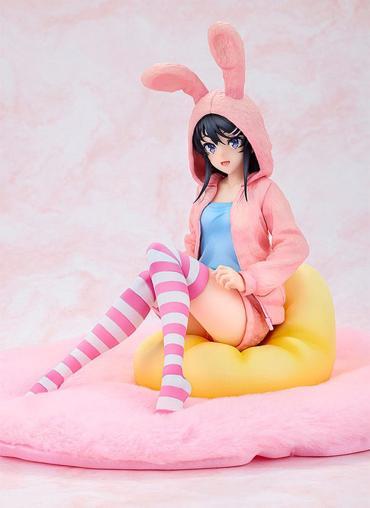 Rascal Does Not Dream of a Knapsack Kid PVC Statue 1/7 Mai Sakurajima Hoodie Look Rabbit Ears Ver. 18 cm Image 2