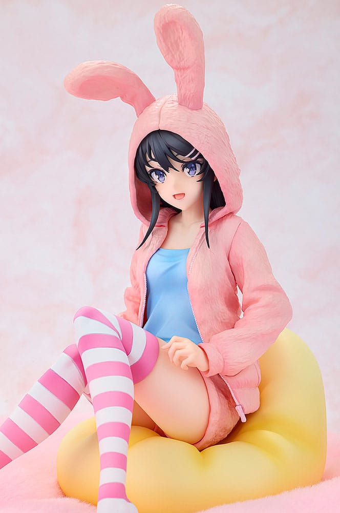 Rascal Does Not Dream of a Knapsack Kid PVC Statue 1/7 Mai Sakurajima Hoodie Look Rabbit Ears Ver. 18 cm Image 6