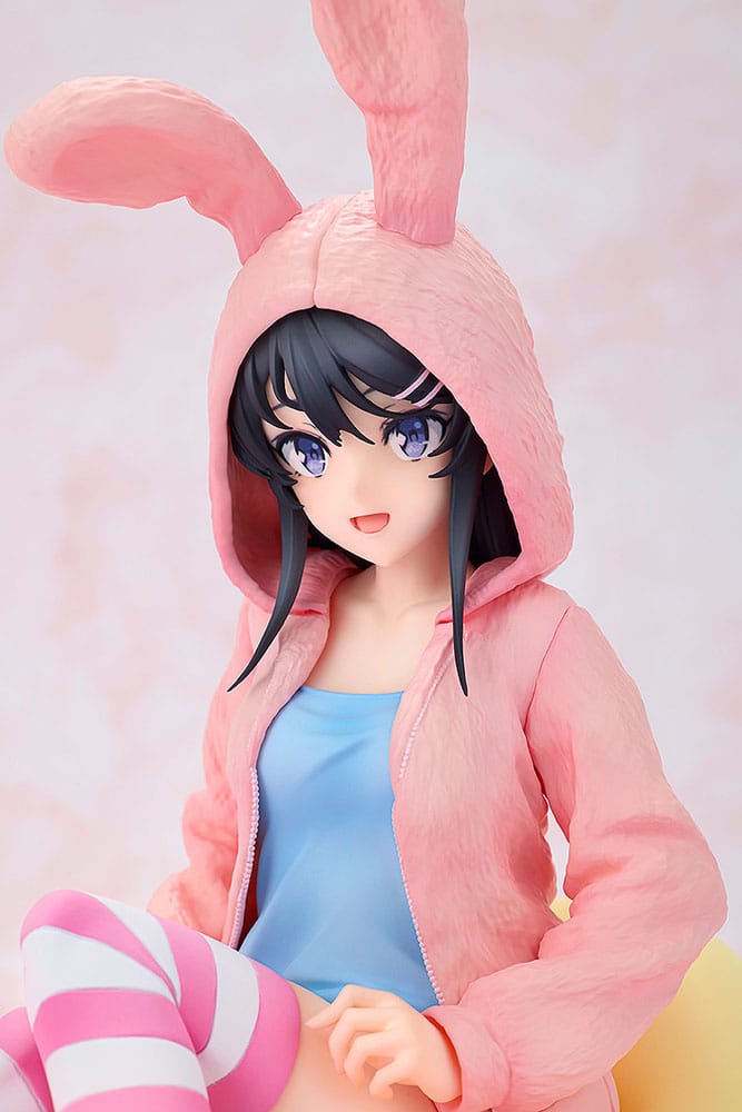 Rascal Does Not Dream of a Knapsack Kid PVC Statue 1/7 Mai Sakurajima Hoodie Look Rabbit Ears Ver. 18 cm Image 7