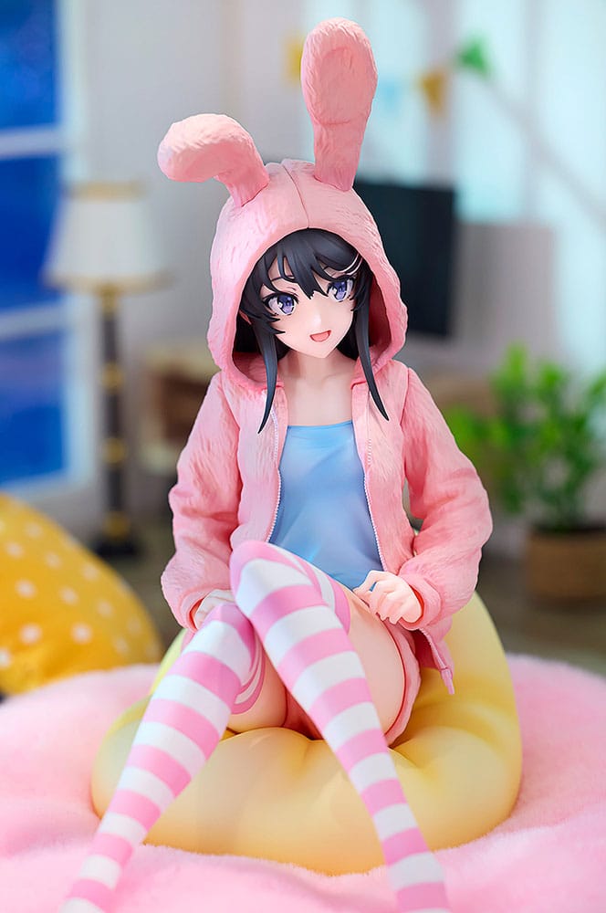 Rascal Does Not Dream of a Knapsack Kid PVC Statue 1/7 Mai Sakurajima Hoodie Look Rabbit Ears Ver. 18 cm Image 13