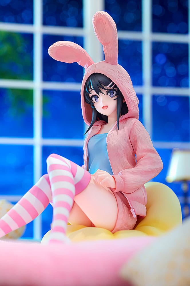 Rascal Does Not Dream of a Knapsack Kid PVC Statue 1/7 Mai Sakurajima Hoodie Look Rabbit Ears Ver. 18 cm Image 14