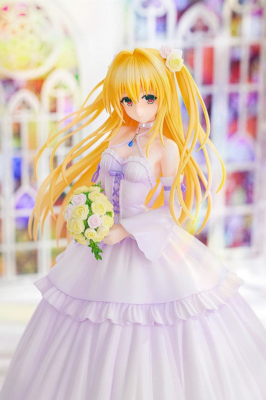 To Love-Ru Darkness PVC Statue 1/7 Golden Darkness Wedding Dress Ver. 23 cm Image 2