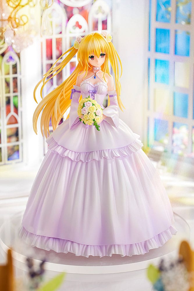 To Love-Ru Darkness PVC Statue 1/7 Golden Darkness Wedding Dress Ver. 23 cm Image 4