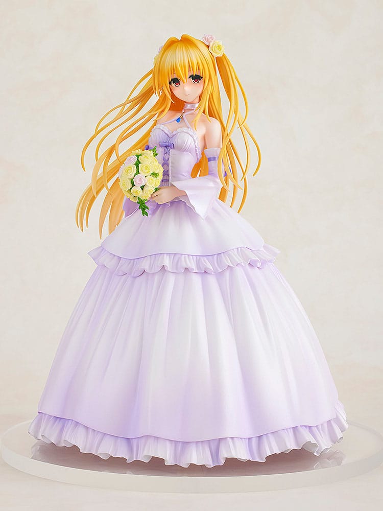 To Love-Ru Darkness PVC Statue 1/7 Golden Darkness Wedding Dress Ver. 23 cm Image 6