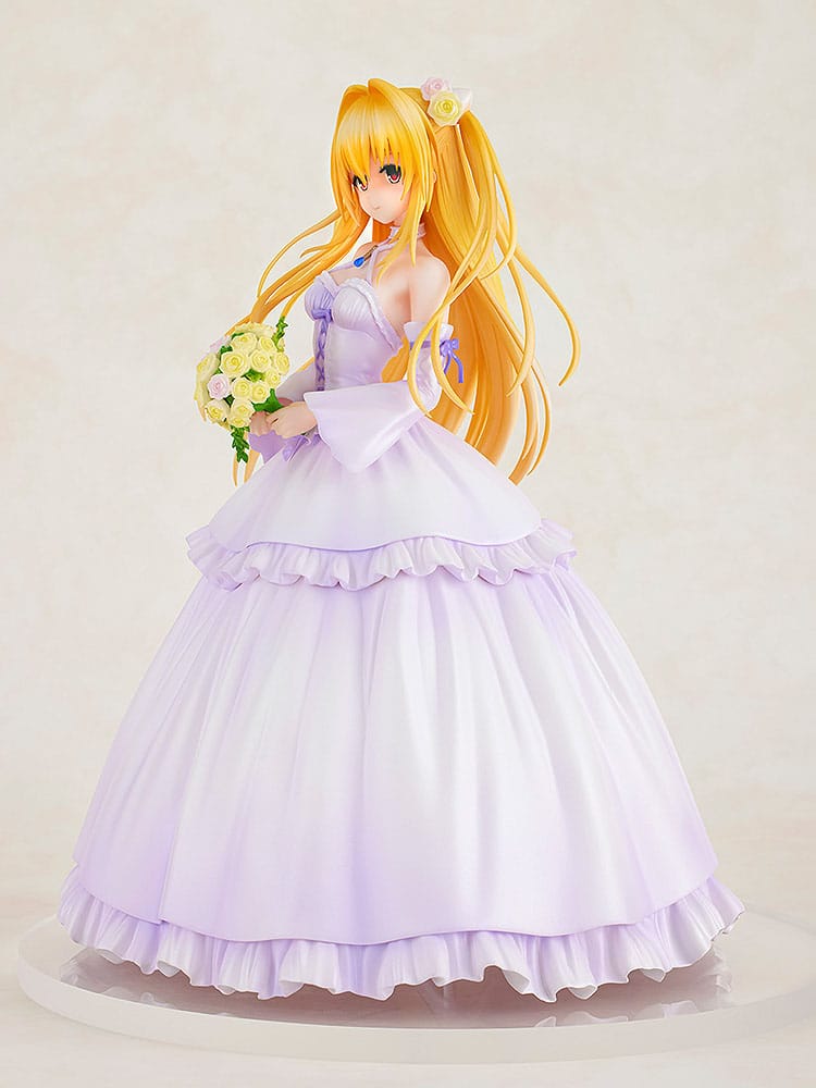To Love-Ru Darkness PVC Statue 1/7 Golden Darkness Wedding Dress Ver. 23 cm Image 7