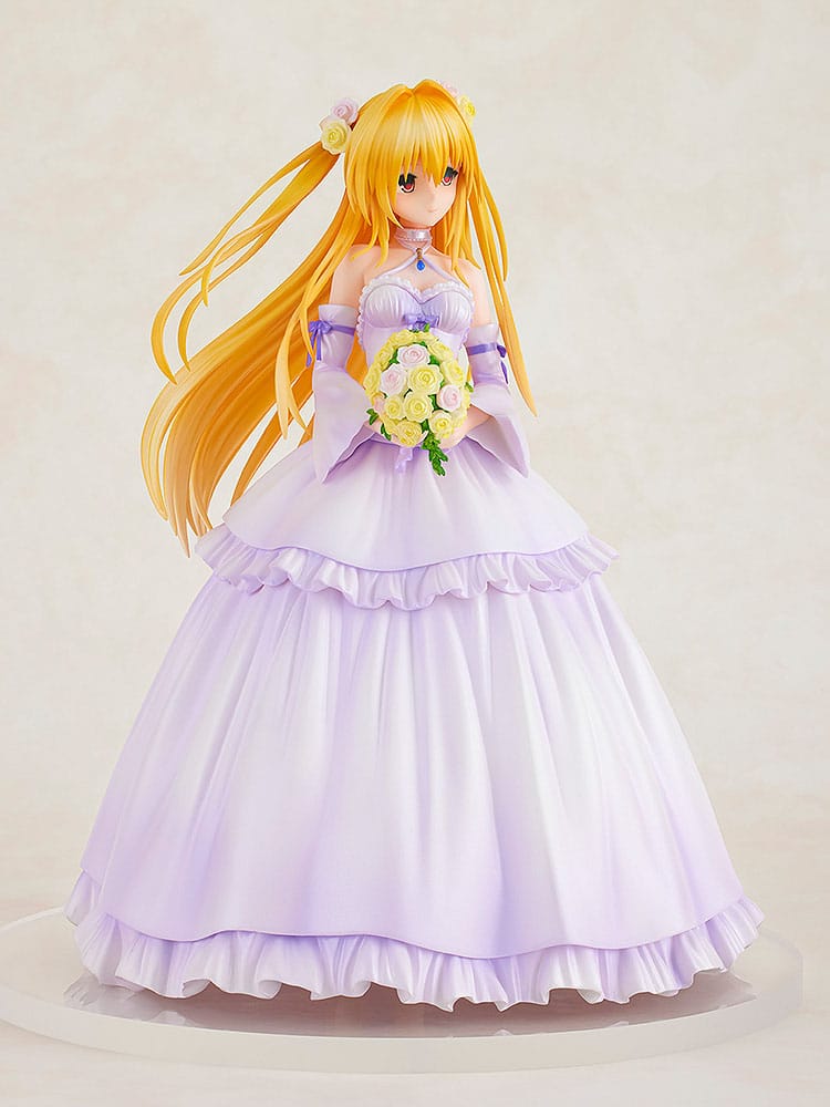 To Love-Ru Darkness PVC Statue 1/7 Golden Darkness Wedding Dress Ver. 23 cm Image 9