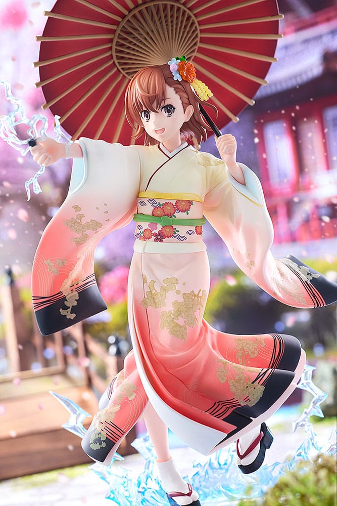 A Certain Scientific Railgun T Statue 1/7 Mikoto Misaka Furisode Kimono Ver. 28 cm Image 4