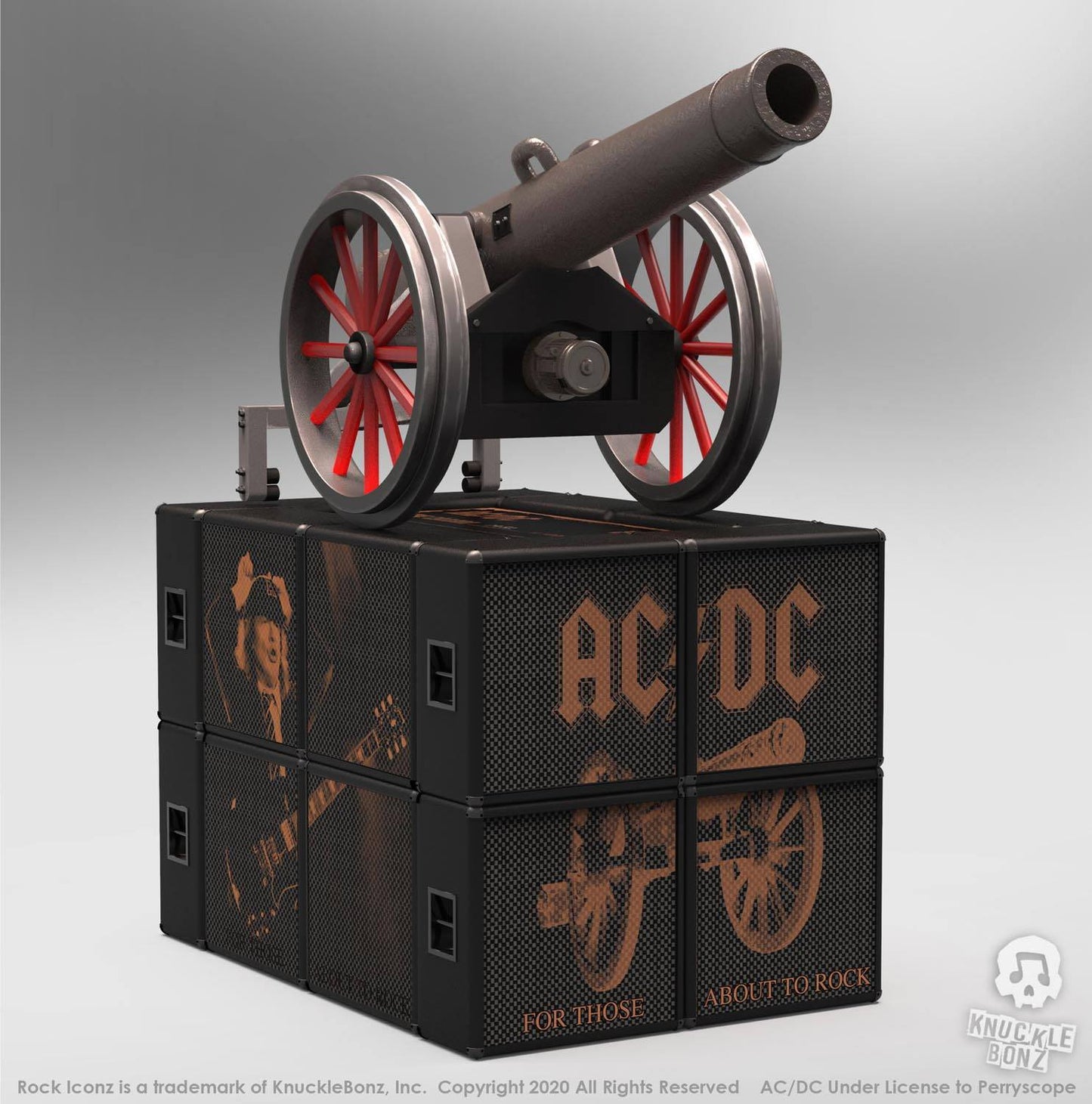AC/DC Rock Ikonz On Tour Statuen Cannon "For Those About to Rock" Image 1